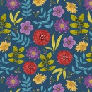 Vintage Florals Col. 102 Midnight Florals